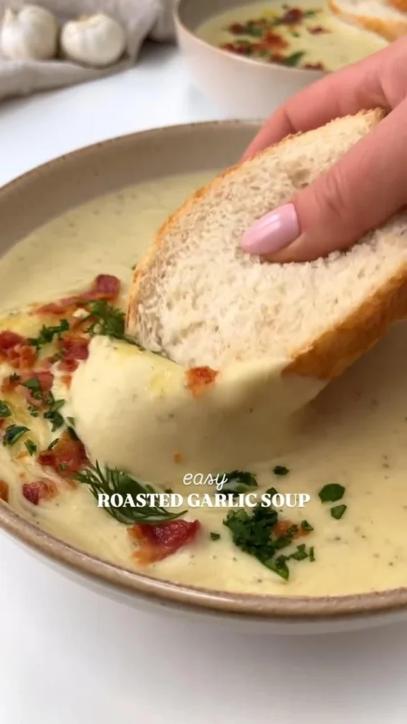 Roasted Garlic Soup – Creamy, Easy Garlic Lover’s Dream